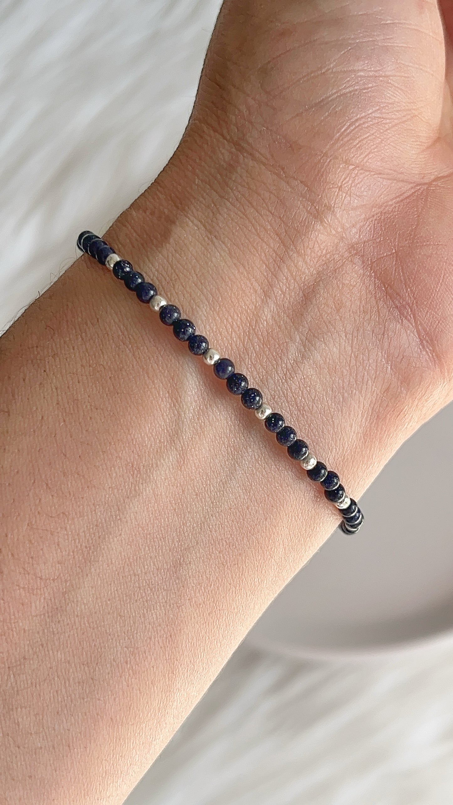 Pulsera Lluvia de Plata y Balines 18cm - Plata 925