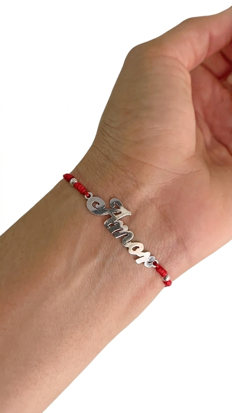 Pulsera Ajustable Dije Plata 925