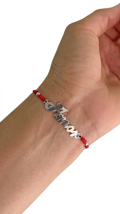 Pulsera Ajustable Dije Plata 925
