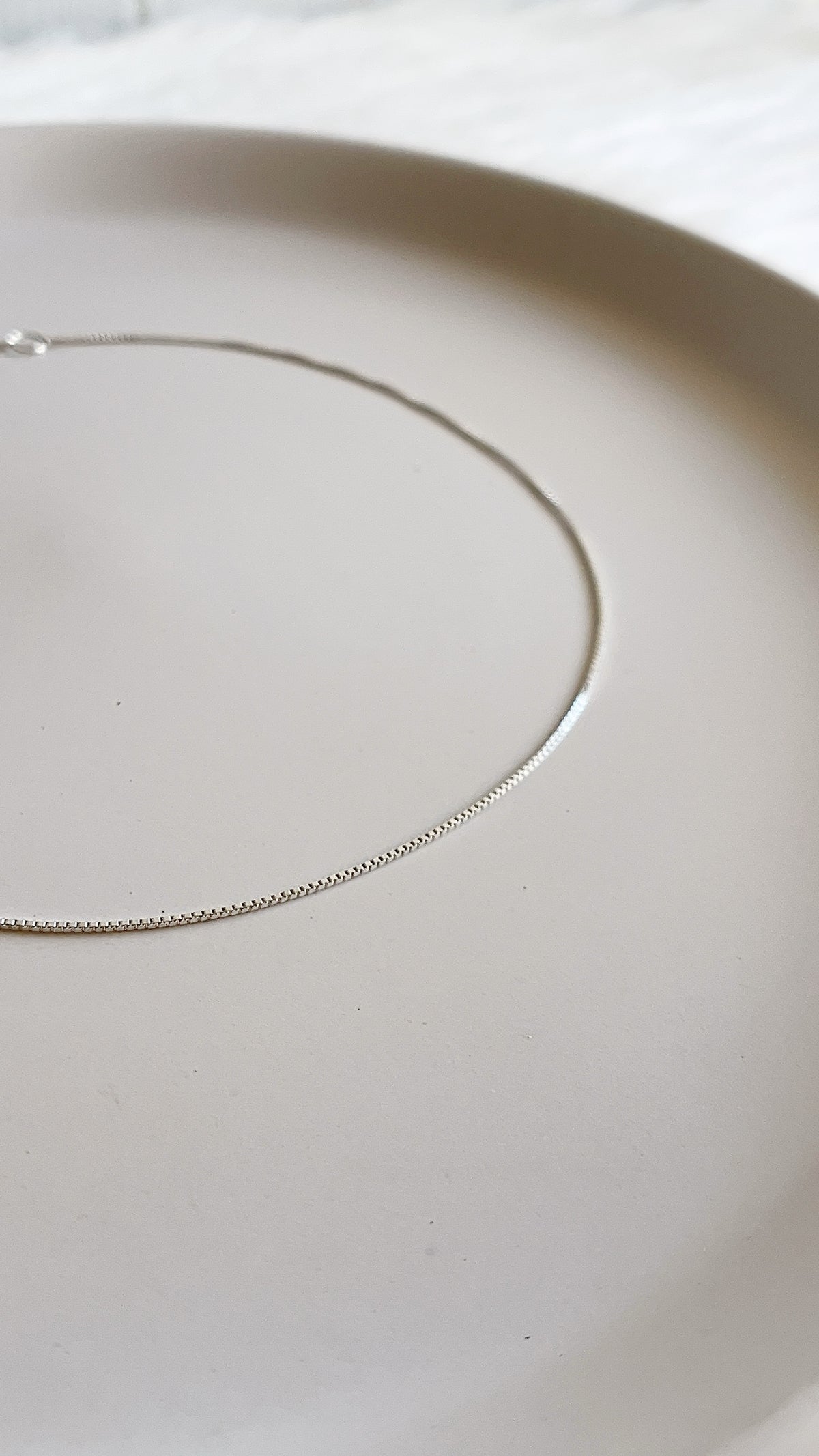 Tobillera tejido Veneciana 29cm Ajustable - Plata 925