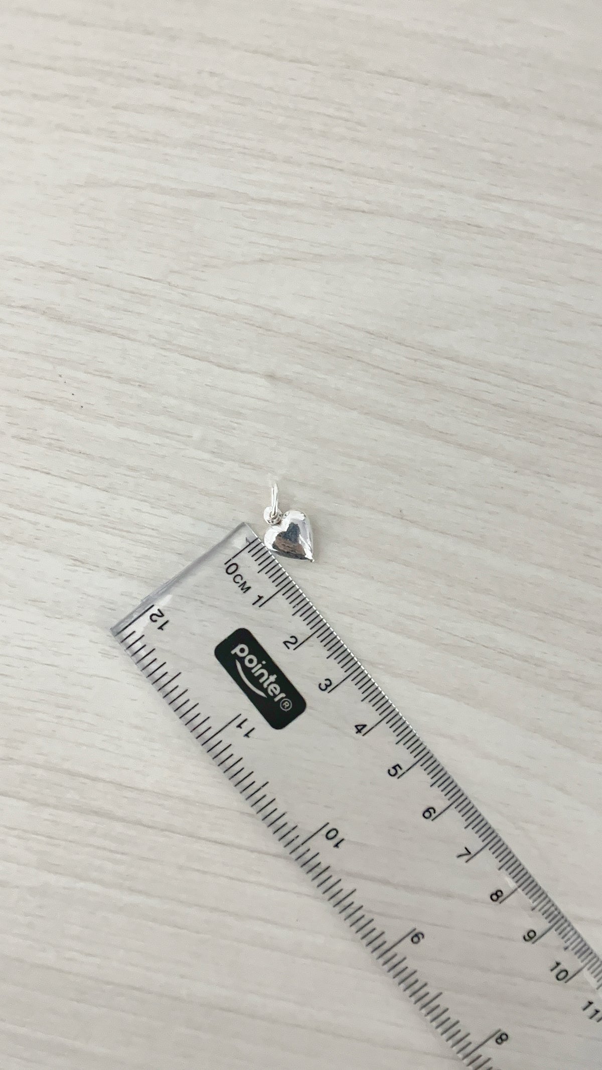 Dije corazón 1cm - Plata 925