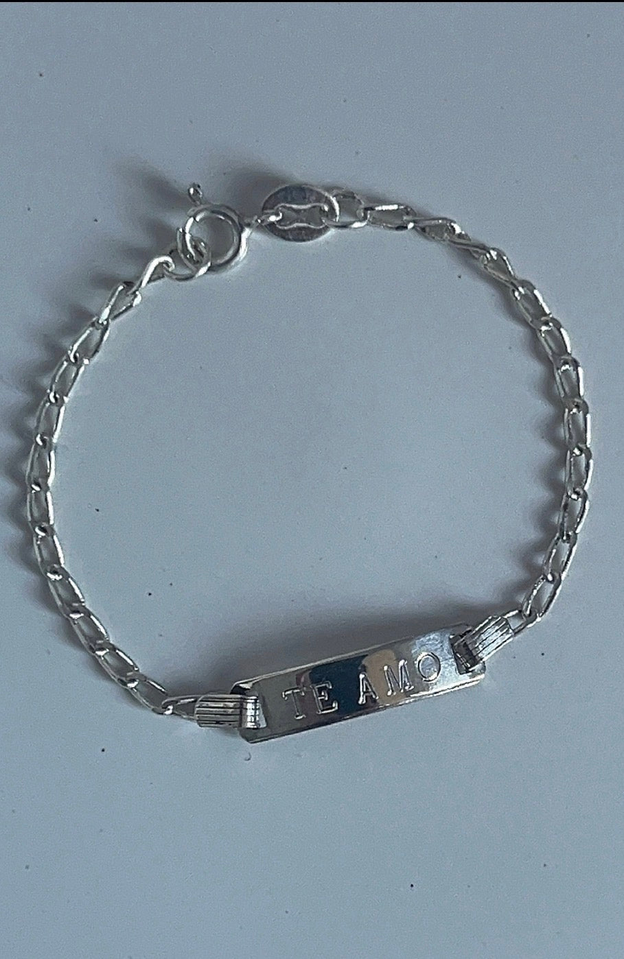 Esclava Te Amo 13cm - Plata 925