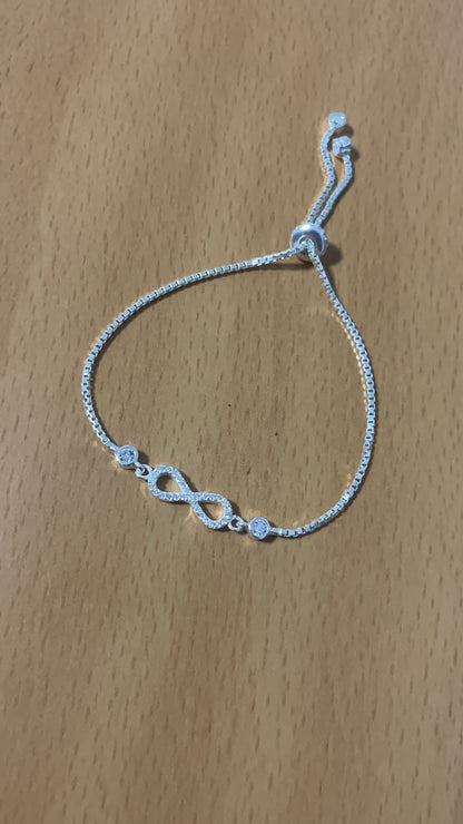 Pulsera Infinito Ajustable - Plata 925