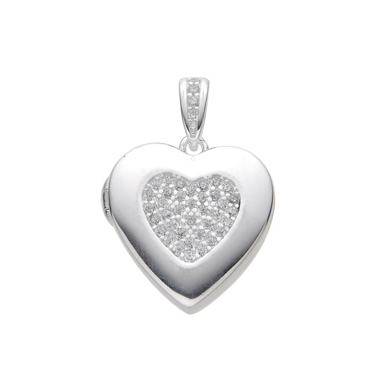 Relicario Corazones 1,8cm - Plata 925