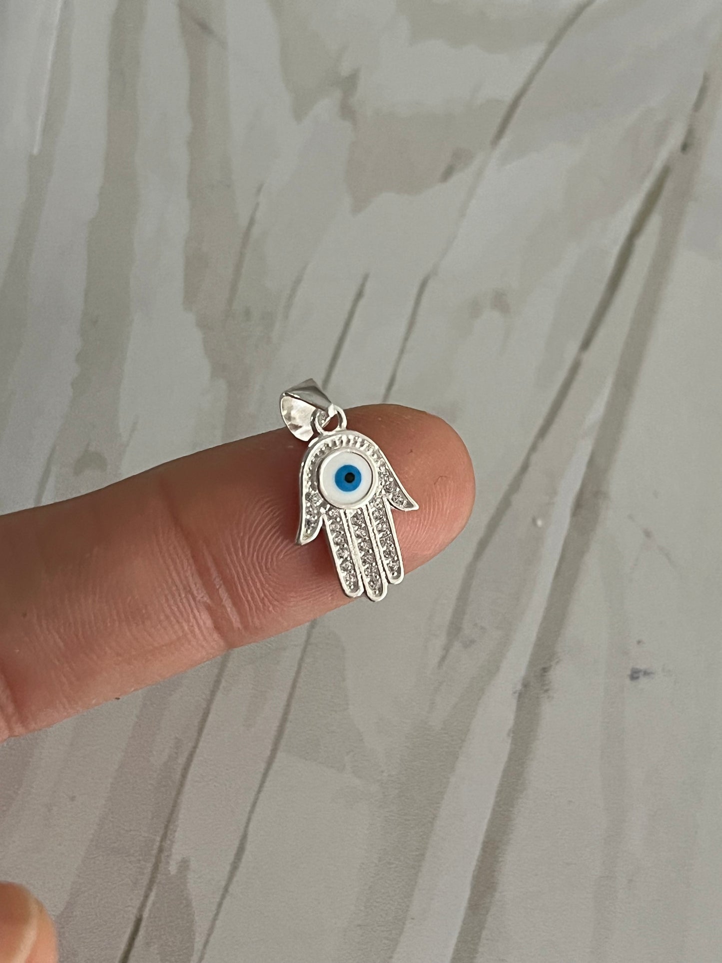 Mano de Fátima con Ojo 1,5cm Plata 925