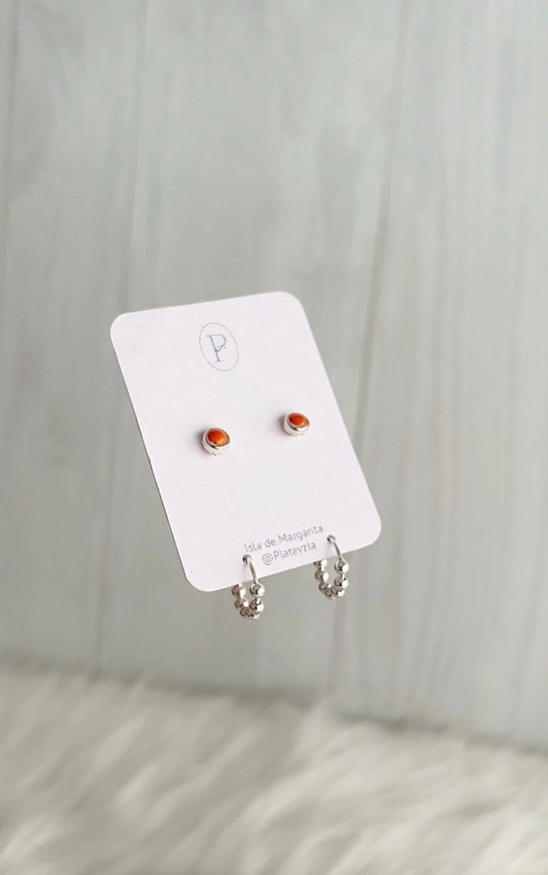 Set Abridores + Argollas 1cm - Plata 925