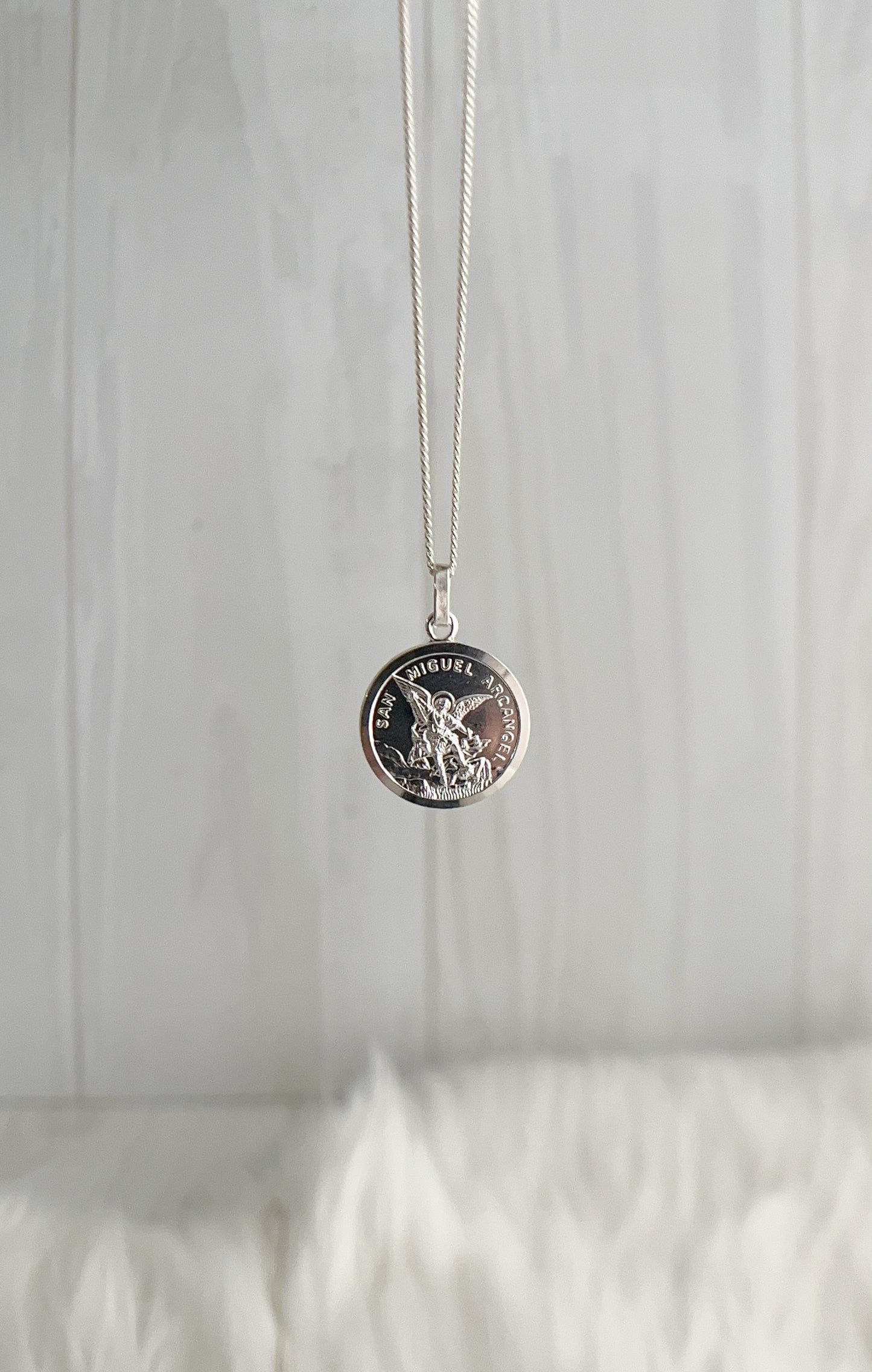 Cadena Dije San Miguel - Plata 925