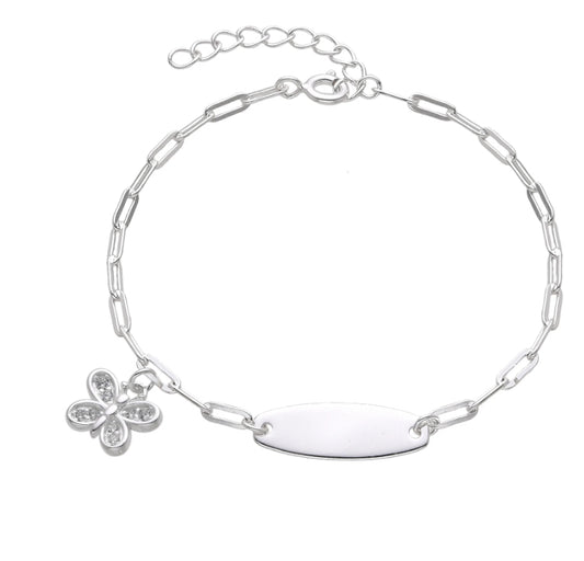 Esclava Dije Mariposa 16cm Plata 925