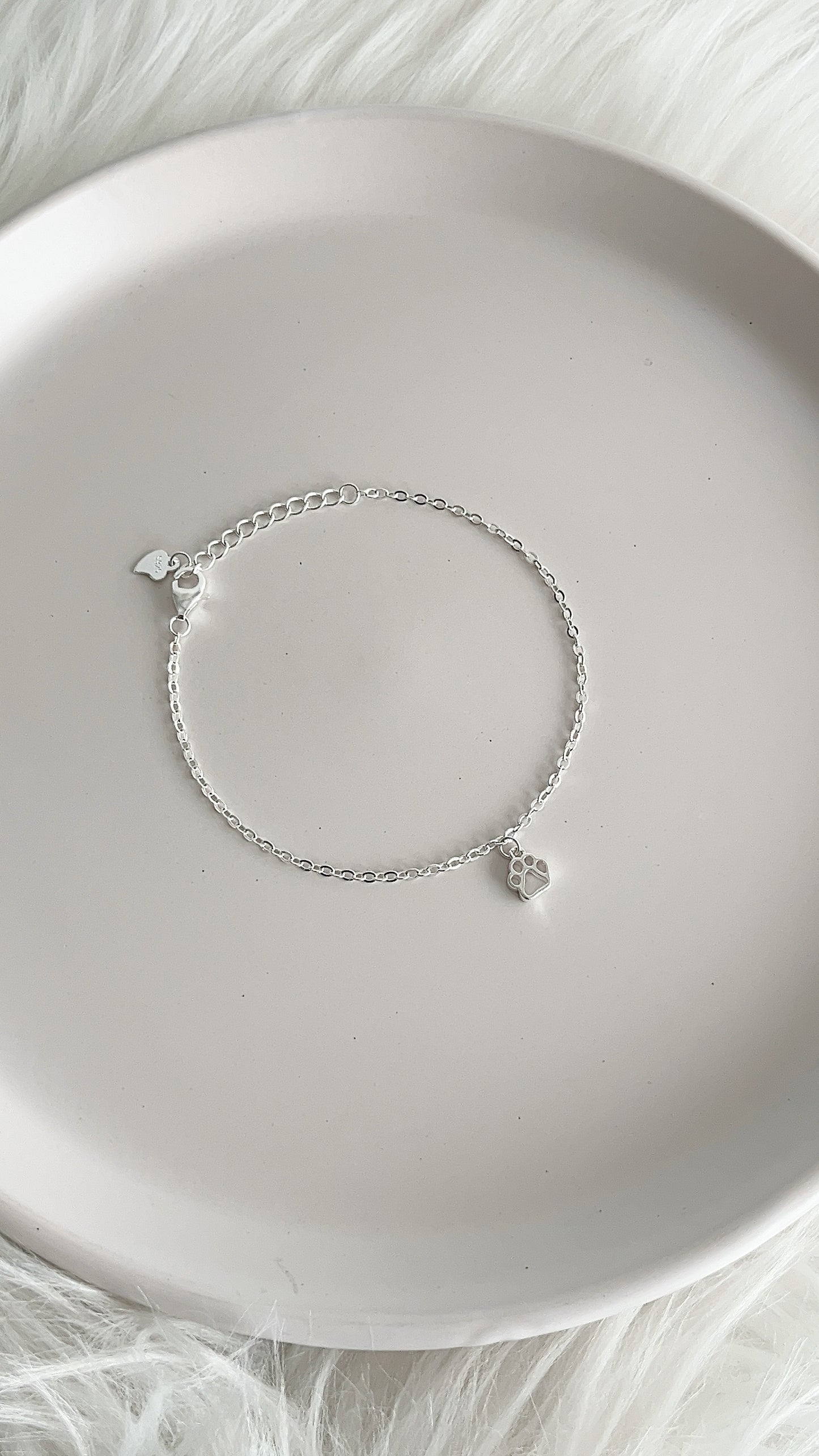Pulsera Huella Perro - Plata 925