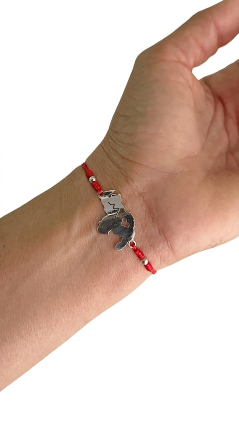 Pulsera Ajustable Dije Plata 925