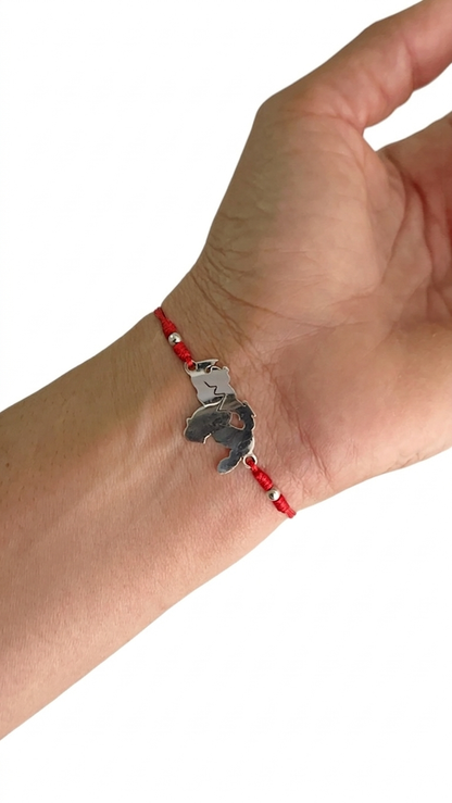 Pulsera Ajustable Dije Plata 925