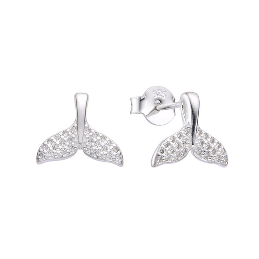 Zarcillos Colas de Ballena Plata 925