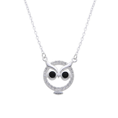 Gargantilla Búho 45cm Ajustable - Plata 925