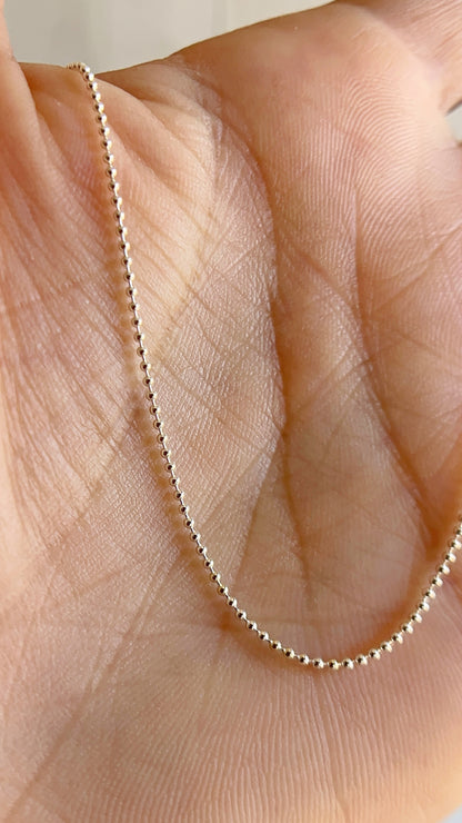 Cadena de Bolitas Plata 925