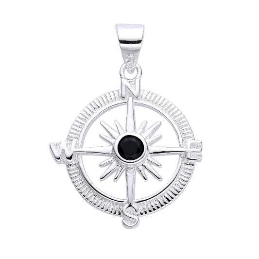 Dije Brújula 1,8cm Plata 925