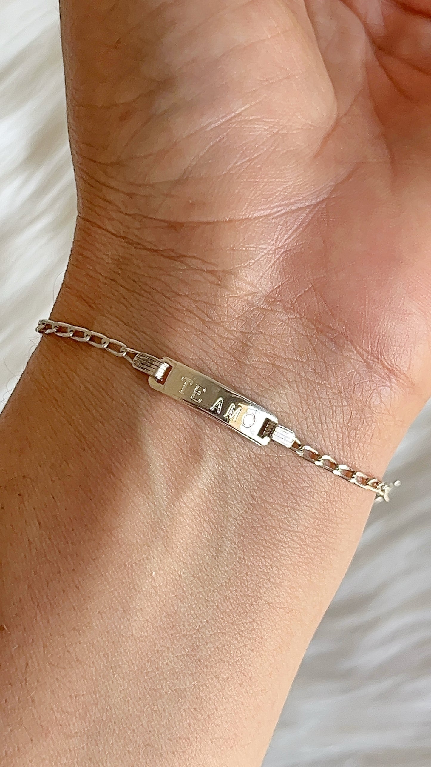 Esclava Te Amo 13cm - Plata 925
