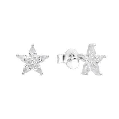 Zarcillos Flores - Plata 925