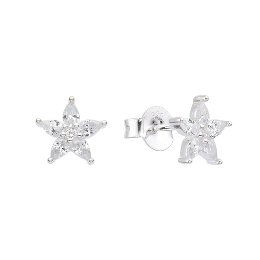 Zarcillos Flores - Plata 925