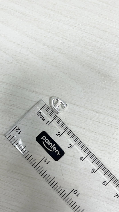 Dije Letra “A” 1cm - Plata 925