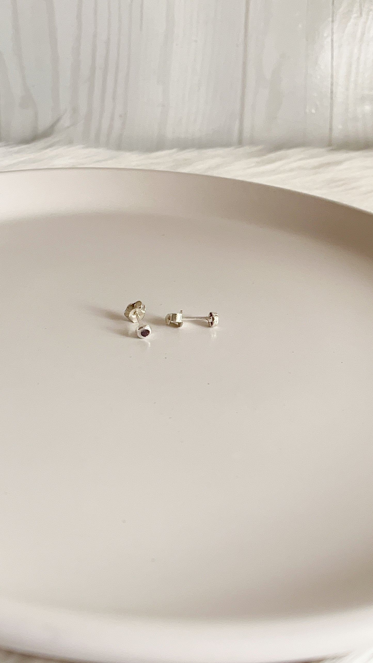 Abridores Cristales Lila 3mm - Plata 925