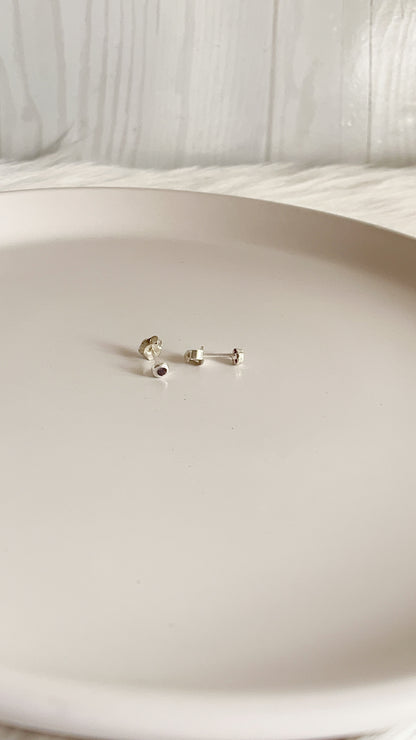 Abridores Cristales Lila 3mm - Plata 925