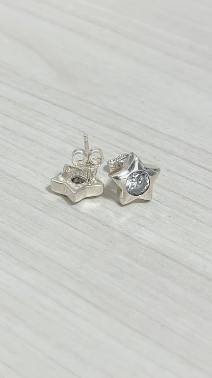 Zarcillos Estrellas Plata 925