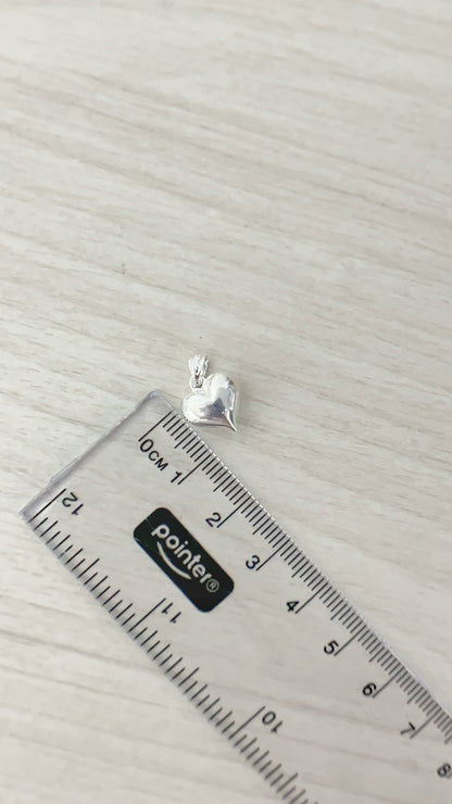 Dije Corazón Inflado - Plata 925
