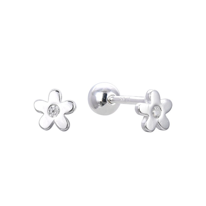 Zarcillos Flores Tapa de Rosca - Plata 925