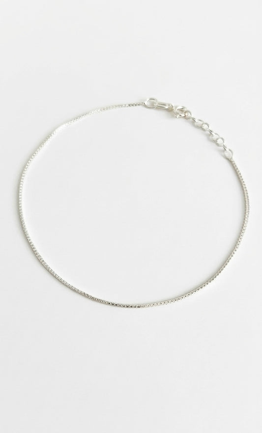 Pulsera Tejido Veneciana 20cm Plata 925