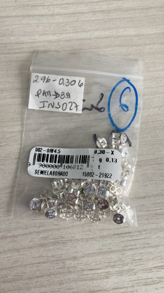 Tapas Mariposas para Zarcillos Plata 925