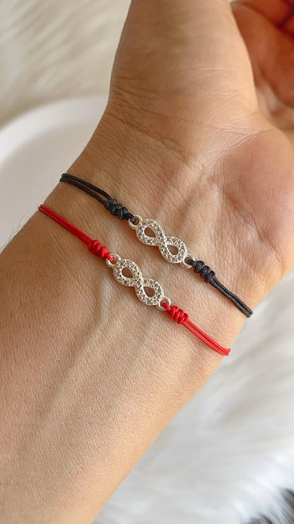 Pulsera Ajustable Infinito - Plata 925