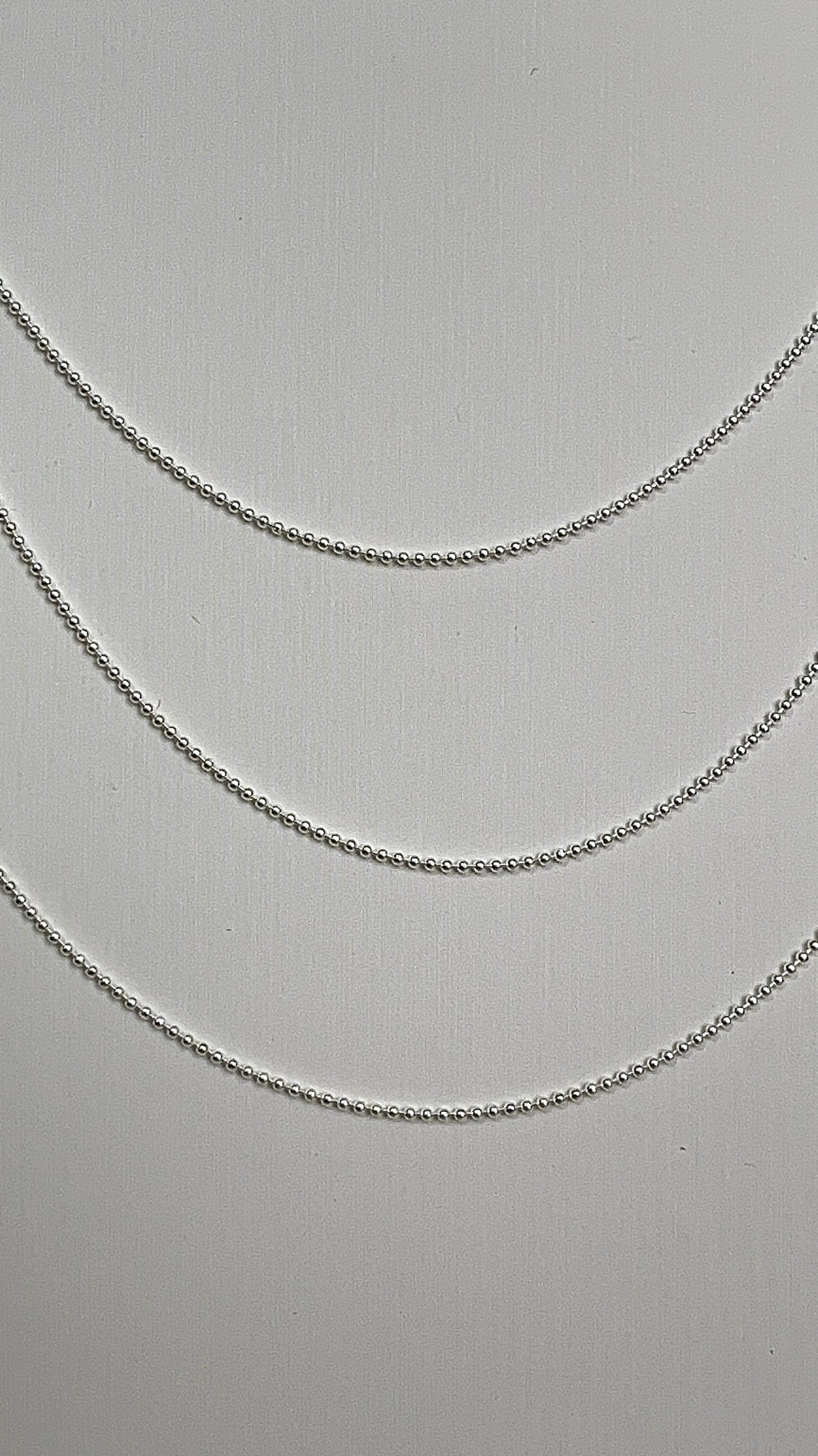 Cadena de Bolitas Plata 925