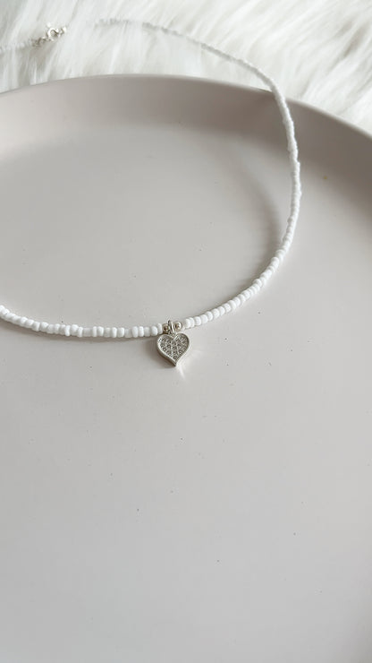 Gargantilla de Mostacillas y Dijes - Plata 925