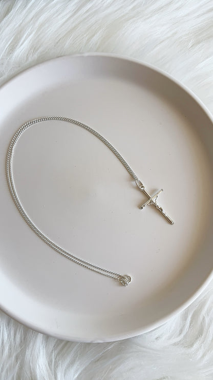 Cadena 50cm + Cristo - Plata 925