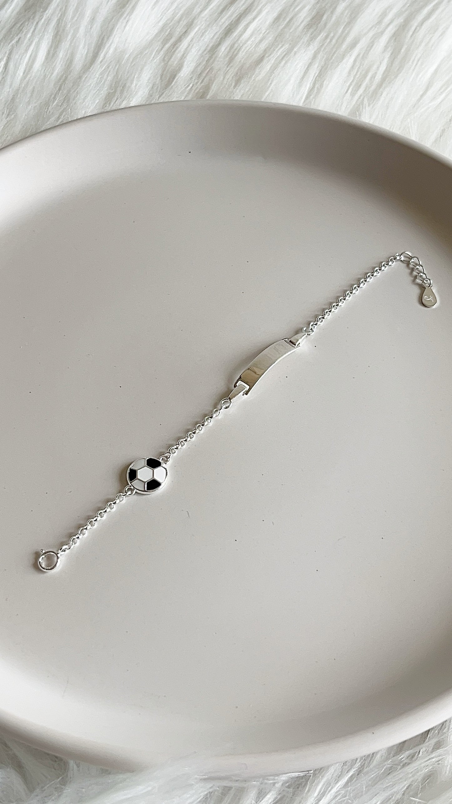 Esclava Pelota 14cm Ajustable - Plata 925