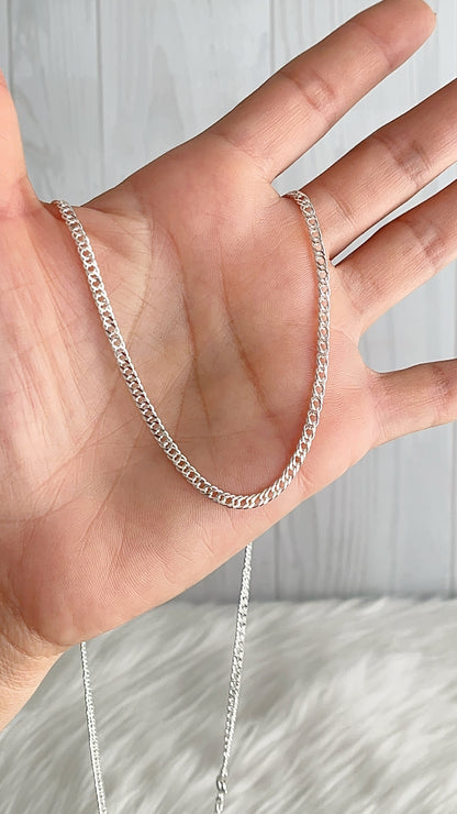 Cadena 45cm, 50cm, 60cm y 70cm Doble Grumet - Plata 925