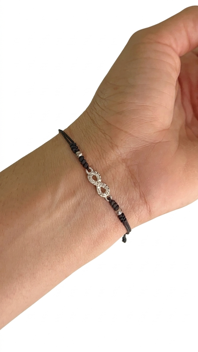 Pulsera Ajustable Dije Plata 925