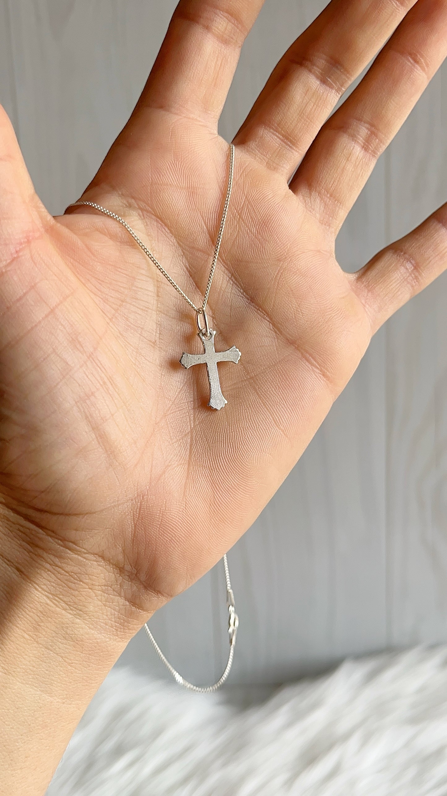 Cadena 40cm con Cruz 2cm - Plata 925