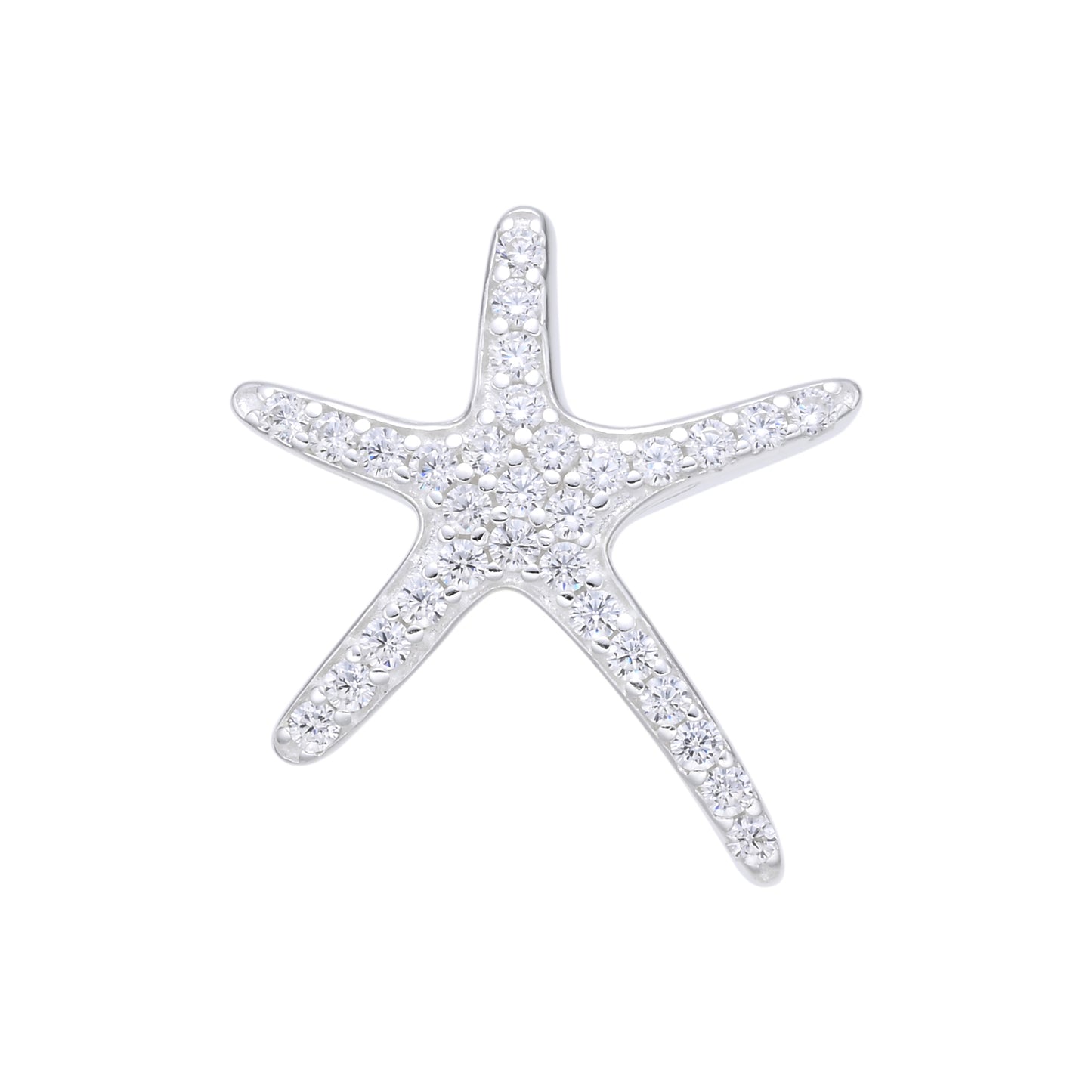 Dije Estrella de Mar Brillante - Plata 925