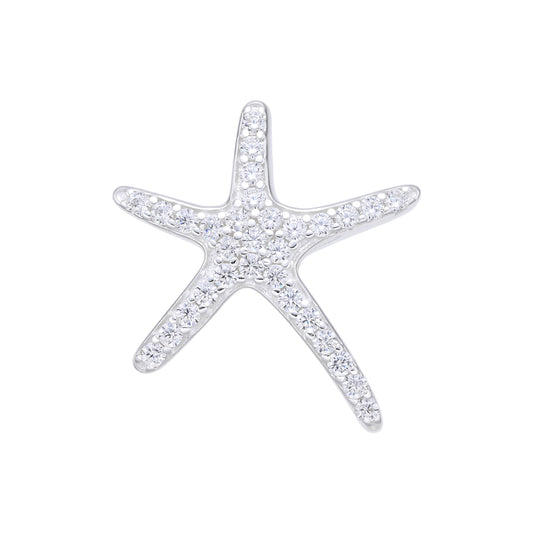 Dije Estrella de Mar Brillante - Plata 925