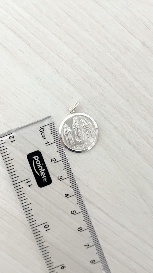 Dije Virgen de Chiquinquira 2,1cm - Plata 925
