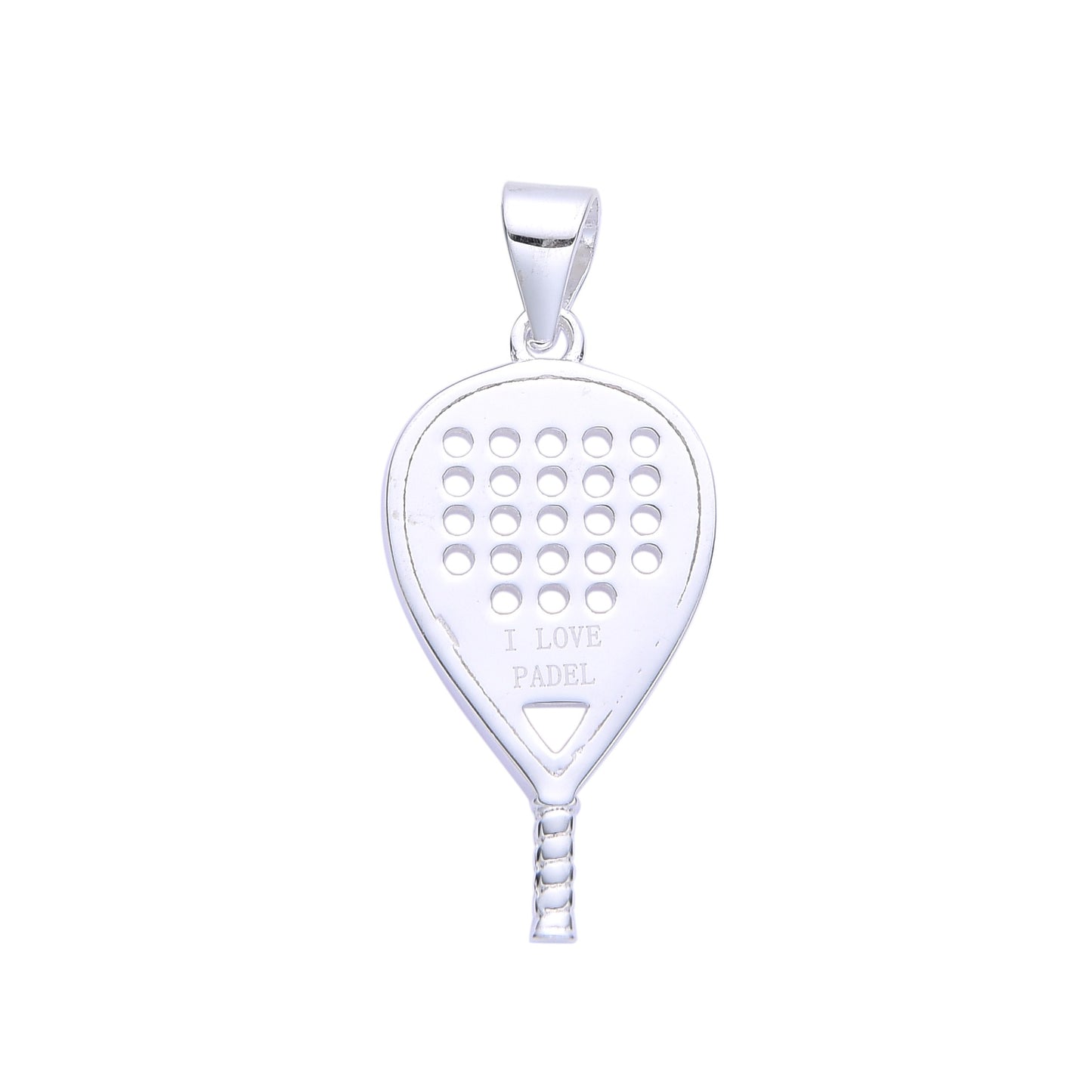 Dije Raqueta de Pádel 2,4cm Plata 925