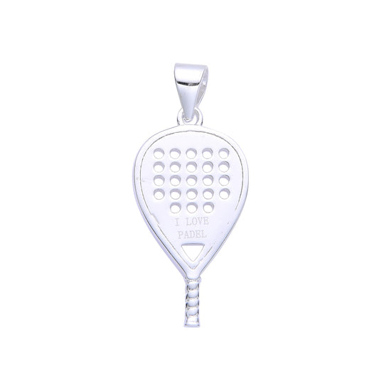 Dije Raqueta de Pádel 2,4cm Plata 925