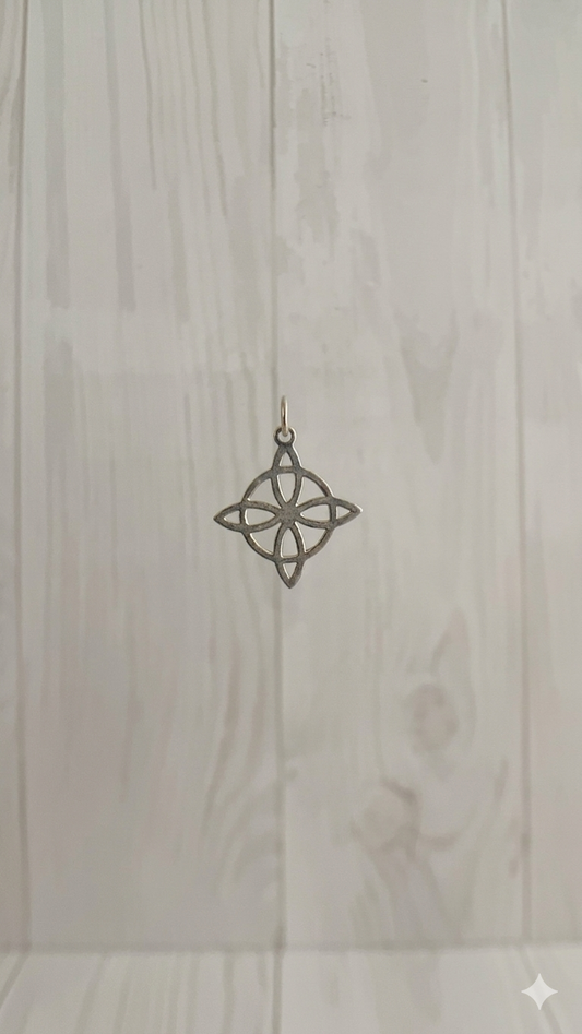 Dije Nudo de Bruja 2,2cm Plata 925