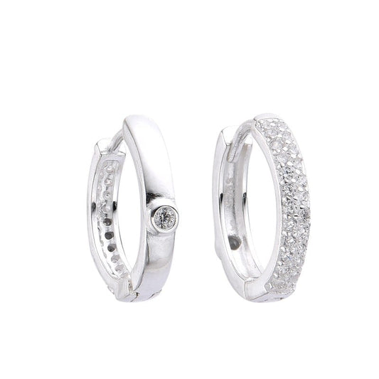Argollas de Cristales Doble Estilo 1,5cm