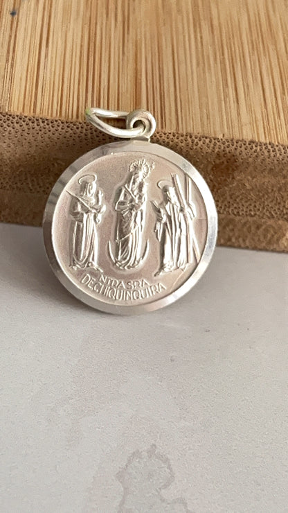 Dije Virgen de Chiquinquira 2,1cm - Plata 925
