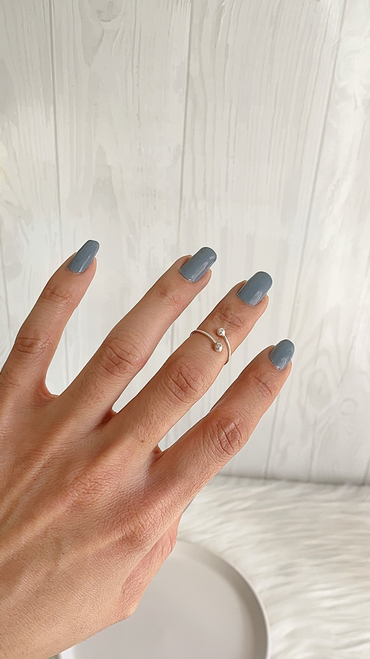 Anillo Bolas Ajustable - Plata 925