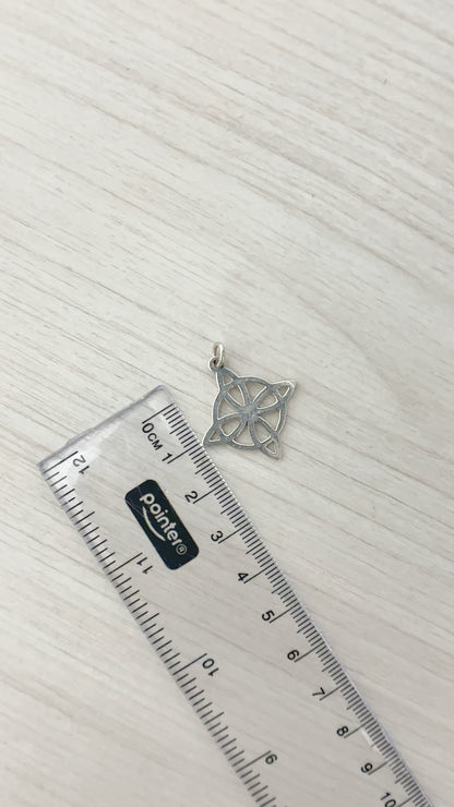 Dije Nudo de Bruja 2,2cm - Plata 925