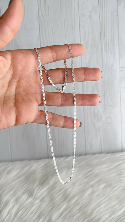 Cadena Valentino Diamantada -  Plata 925