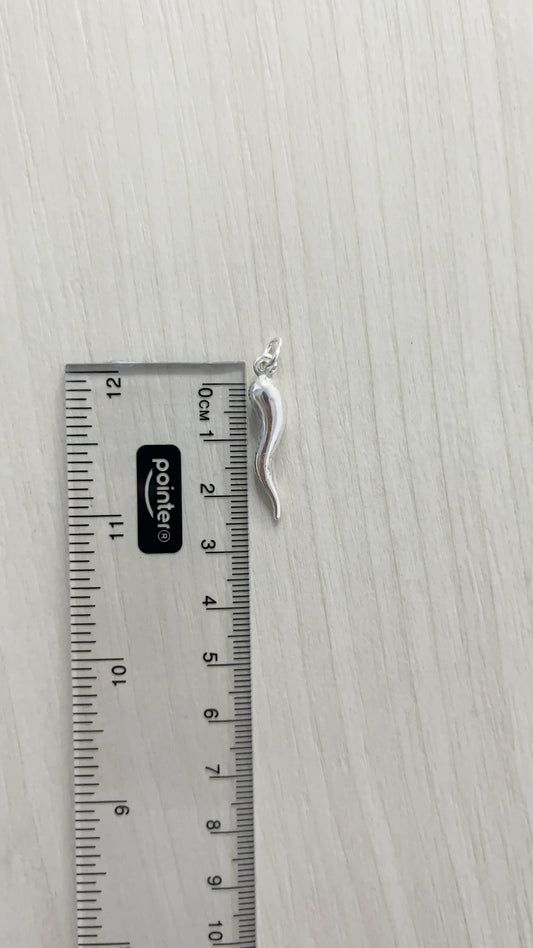 Dije Cachito Liso 2,5cm - Plata 925